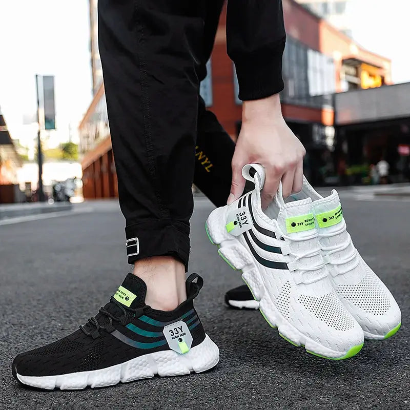 Men's Casual Sport Shoes Breathable Lightweight Mesh Sneakers For Running Jogging Walking Outdoor Athletic