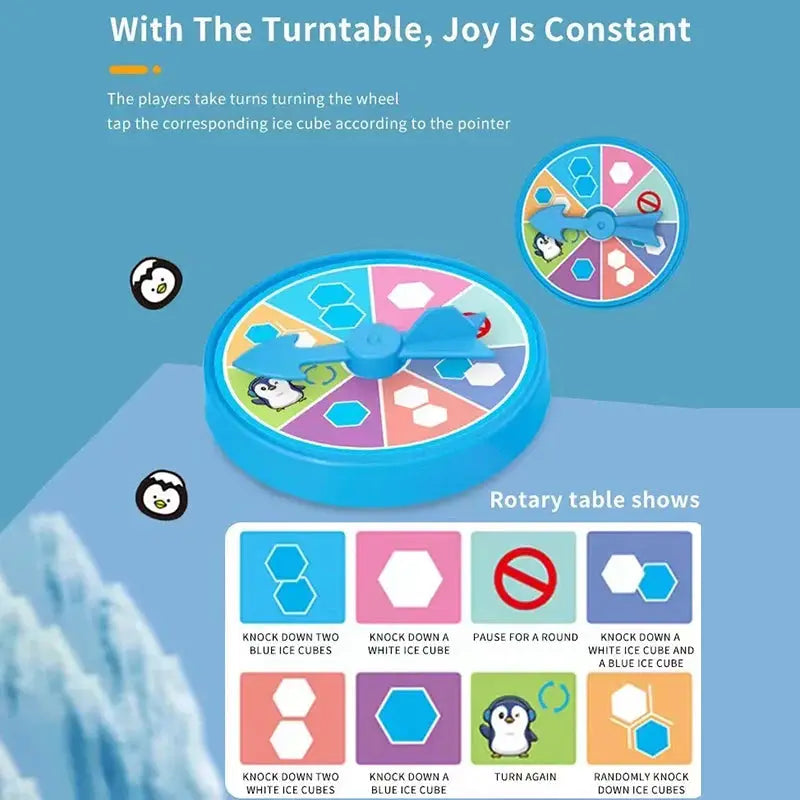 Mini Ice Breaking Penguin Desktop Game for Kids and Parents Interactive Ice Knock Block Competition Toy