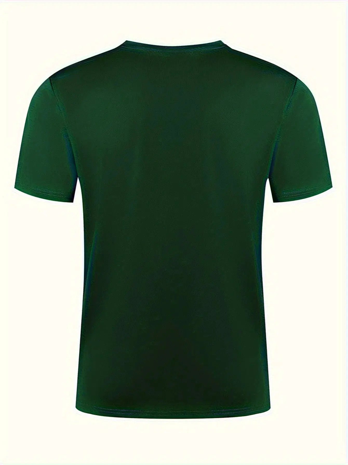 Summer Men's 100 Percent Cotton Casual Loose Fit Plus Size Moon Landing Pattern T Shirt Round Neck Short Sleeve