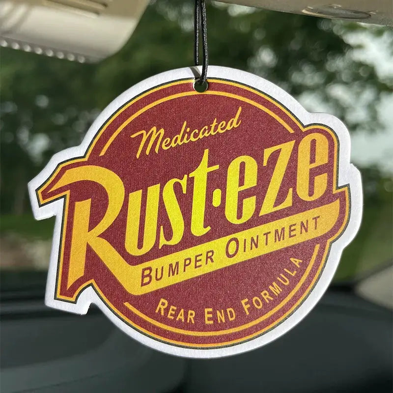 Rust Eze Car Air Freshener Perfume Pendant for Rearview Mirror Suspension with Super Cologne Fragrance