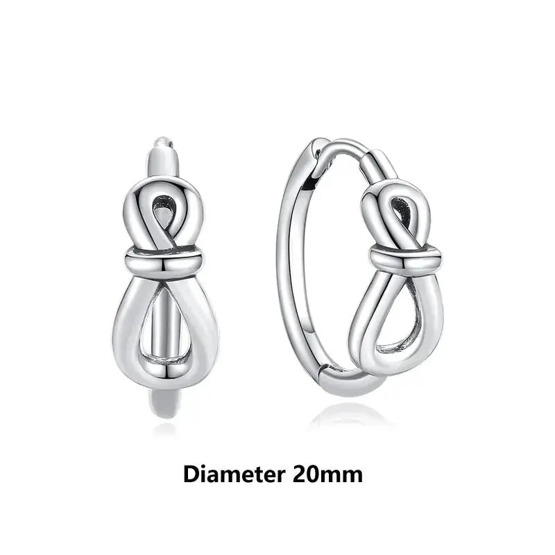 925 Sterling Silver Stud Hoop Earrings For Women Crystal Zircon Rose Gold Crown Heart Infinity Bee Design Jewelry