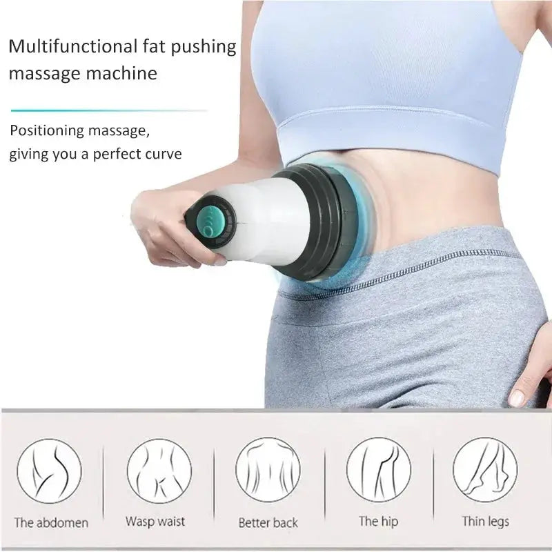 Simples Market handheld infrared body slimming massager in white with teal dial