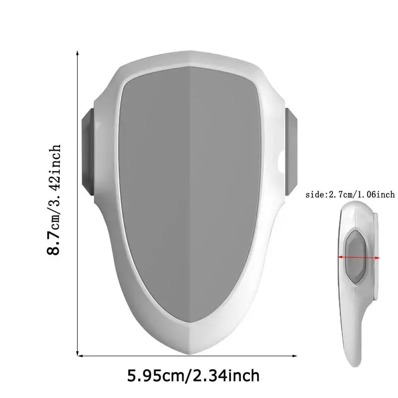 Baby oven door lock by Simples Market, white/gray plastic child-safety lock for cabinets