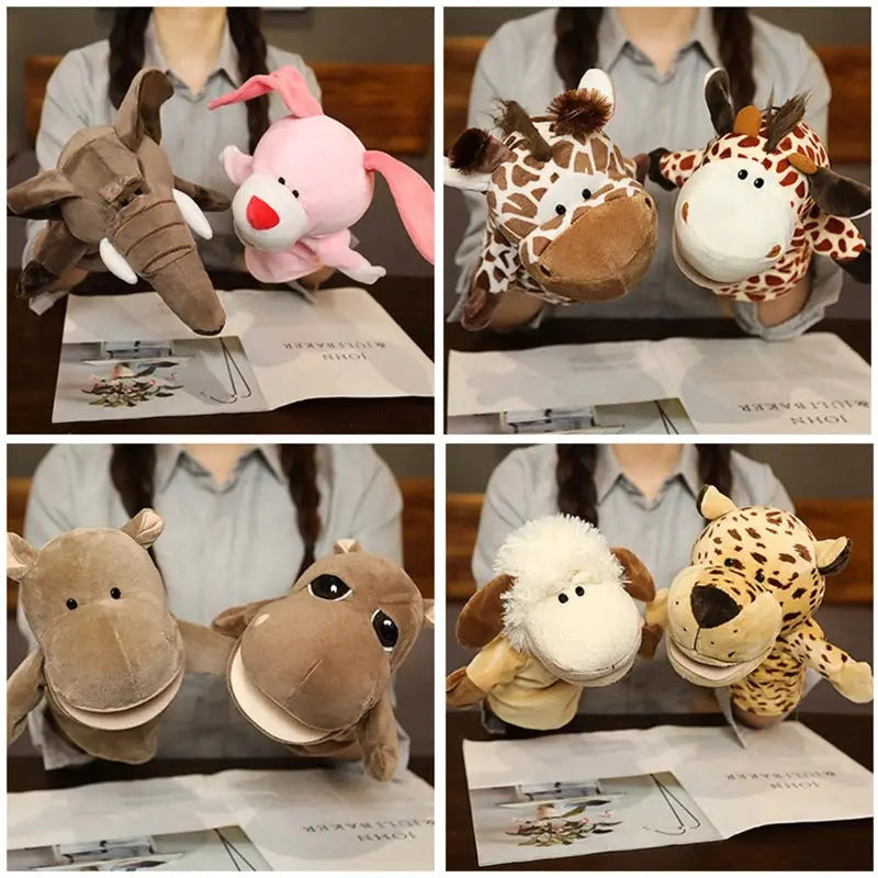 Hand Finger Puppets Cartoon Plush Toys For Party Supplies And Family Gatherings Imaginative Play