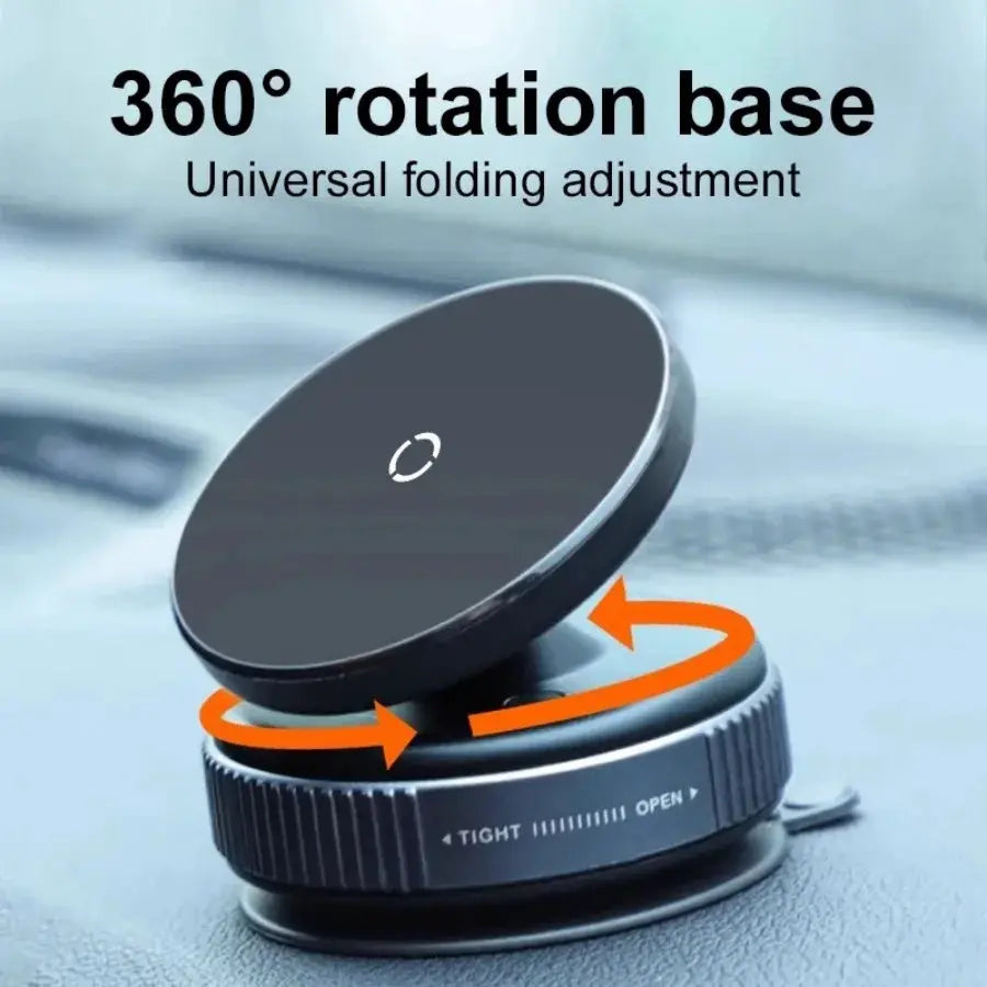 MagSafe Car Phone Holder Magnetic Vacuum Mount 360 Degree Rotation