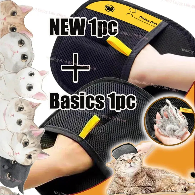 Pet Hair Cleaning And Collection Gloves Double Sided Multi Functional Beauty Glove Tool For Pet Owners