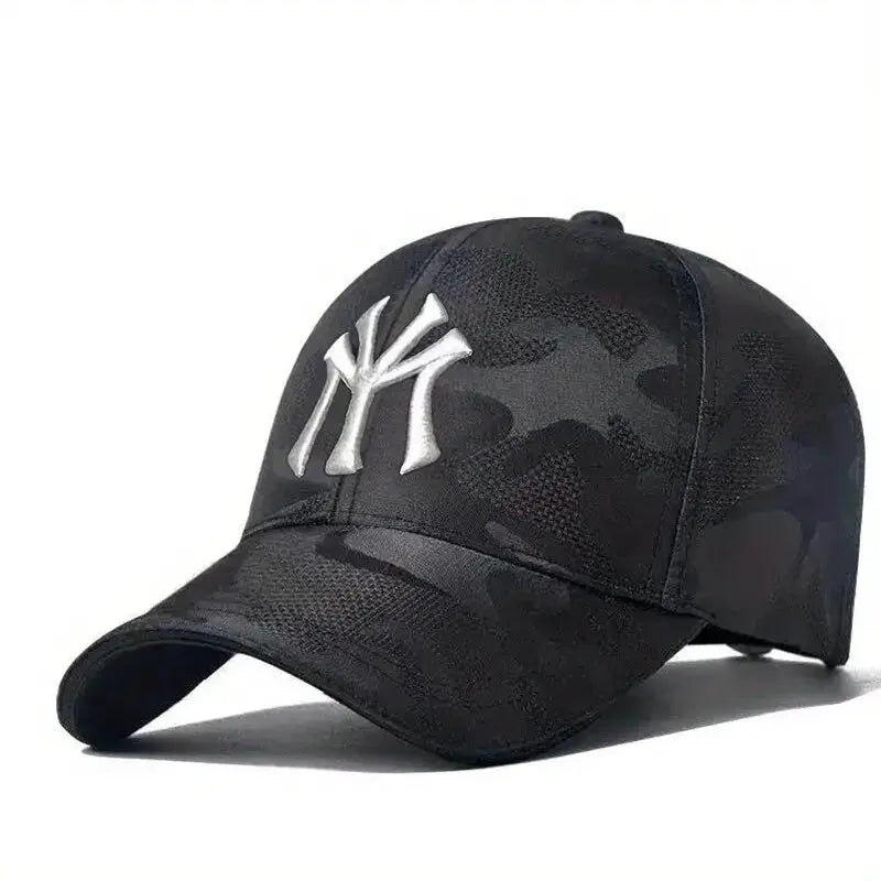 Letter Embroidery Camouflage Baseball Cap Adjustable Unisex Sun Protection Hat For Men Women Outdoor Casual