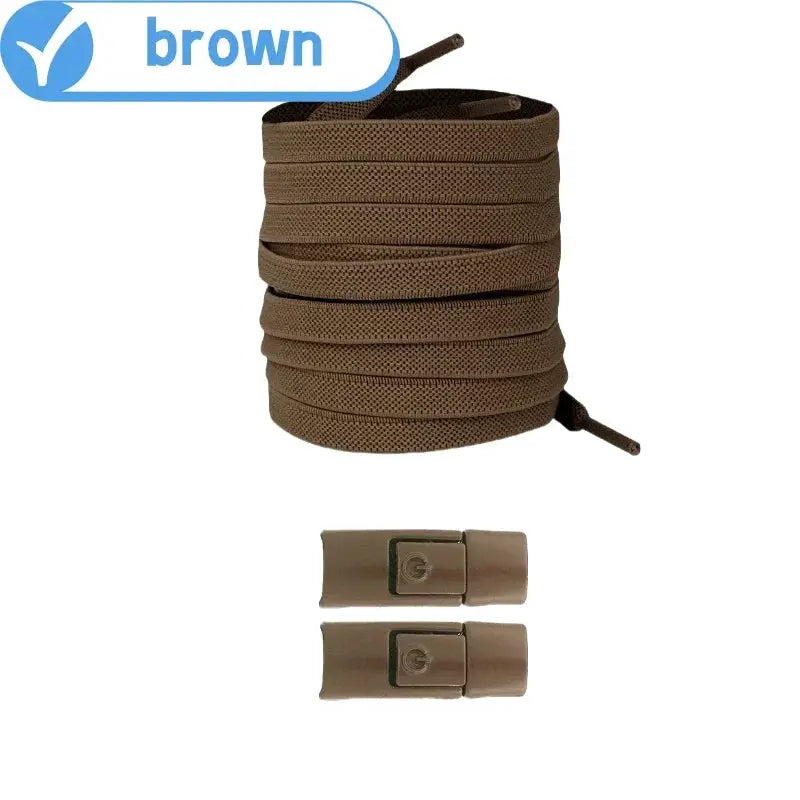 Elastic No Tie Shoelaces Press Lock For Sneakers 8mm Widened Flat Laces For Kids And Adults