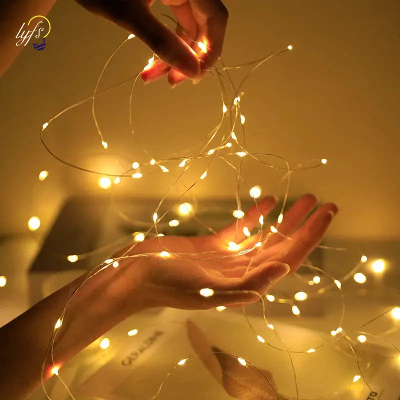 Fairy Lights String With Button Battery Pack 1 5 10 For Home Decor Bedroom Garden Christmas Wedding New Year Garland