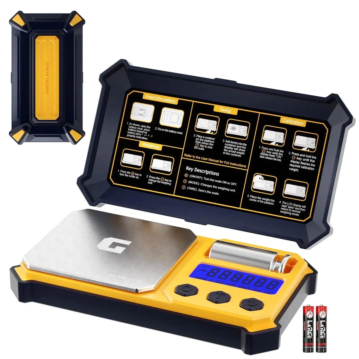 PrecisionPocket Digital Pocket Scale 300 g Capacity 0.01 g Accuracy for Jewelry and Diamonds Portable