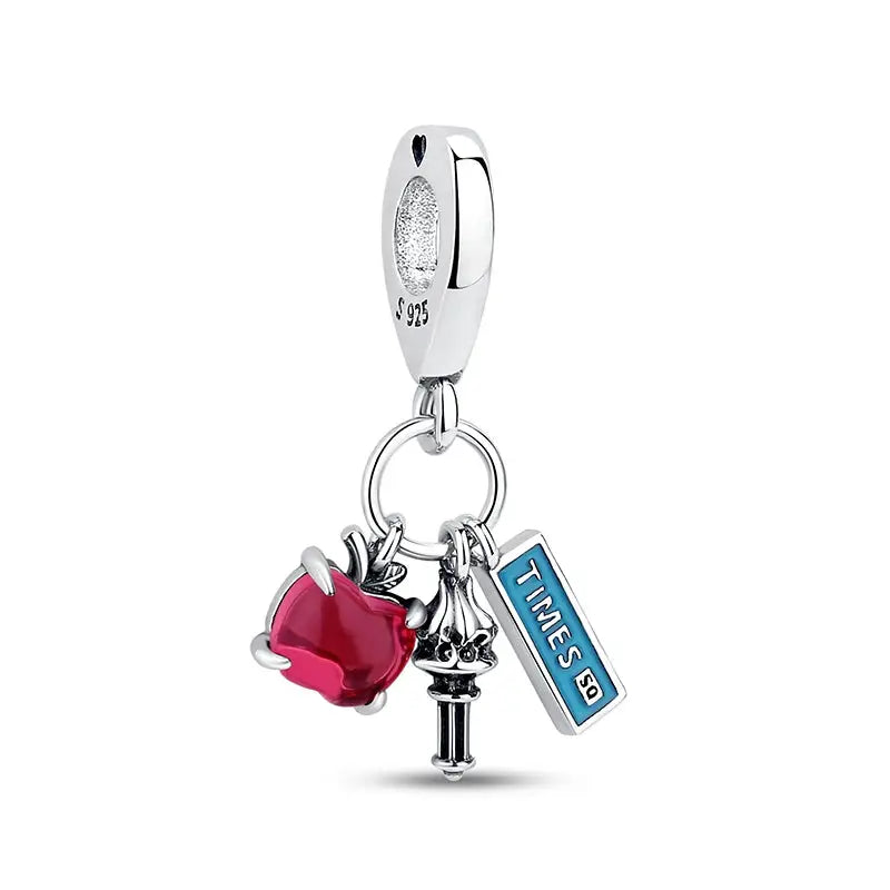 925 Sterling Silver Travel Theme Charms Beads London Bus Paris Suitcase Sam Panda Bracelets Necklaces Women DIY Jewelry