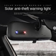 Car Solar Powered LED Warning Light Mini Wireless Simulated Anti Theft Strobe Lamp Night Security