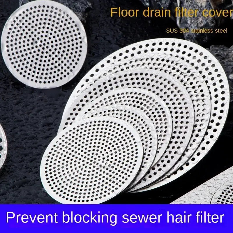 Floor drain hair catcher set Simples Market, SUS 304 stainless steel perforated discs