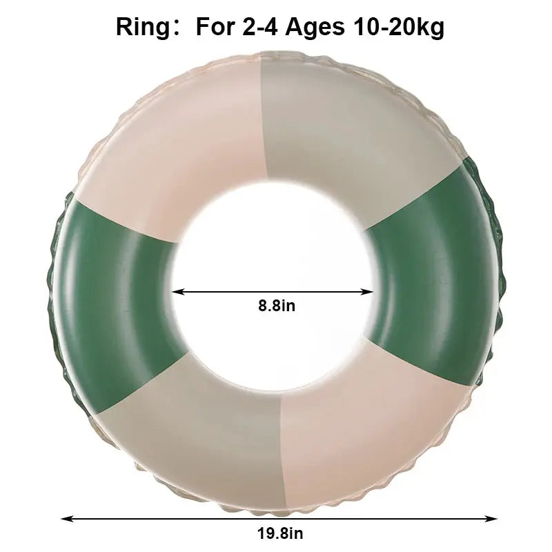 Roosin Baby Pool Float Ring Inflatable Swim Ring For Kids Under Six Safe Buoyancy Seat For Water Play