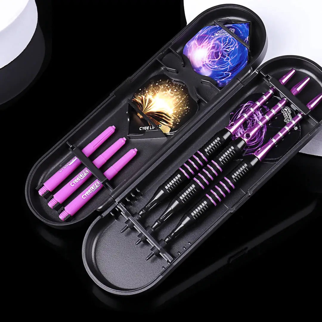 CyeeLife 18g Soft Tip Darts Set For Electronic Dartboards Professional Indoor Darts With Plastic Storage Box