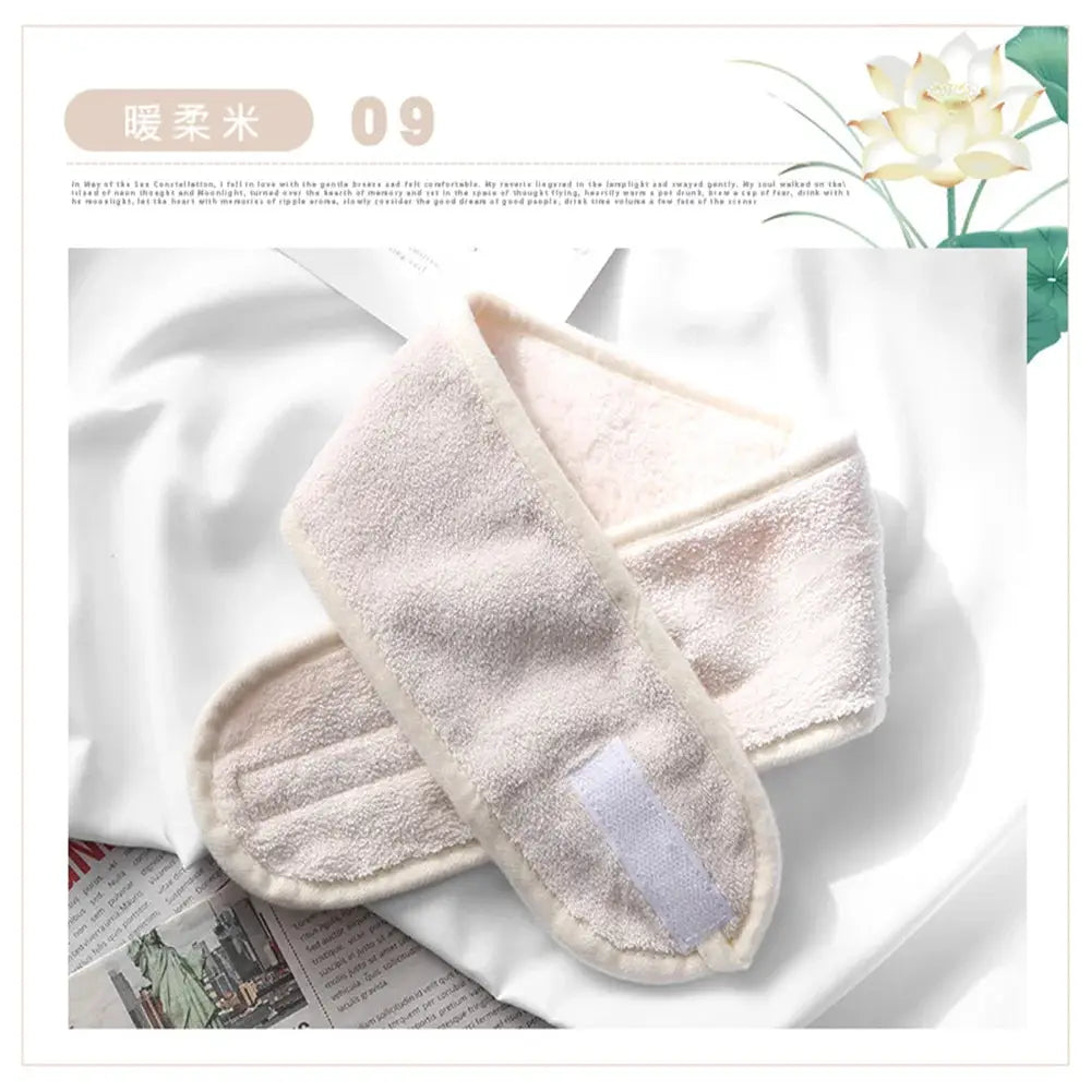 ZenVibe Women Adjustable Wide Headband for Yoga Spa Makeup Breathable Cotton Comfort
