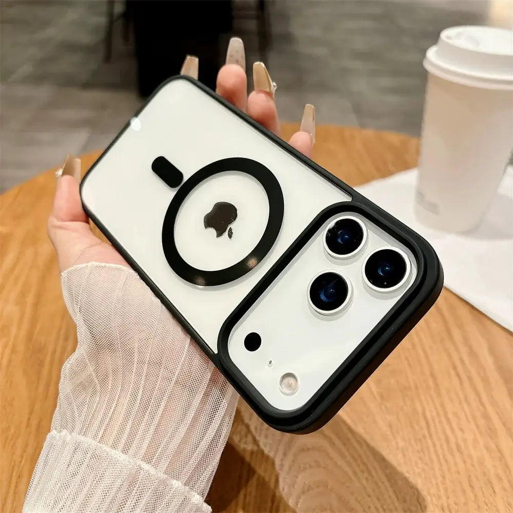 Shockproof MagSafe Magnetic Phone Case Transparent Acrylic Cover For Iphone Models With Shock Protection