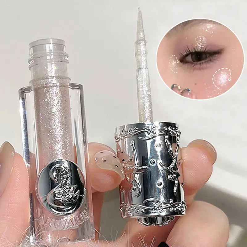 Balletism Liquid Eyeshadow Long Lasting Fine Shimmer Waterproof Glitter Finish For Everyday Wear