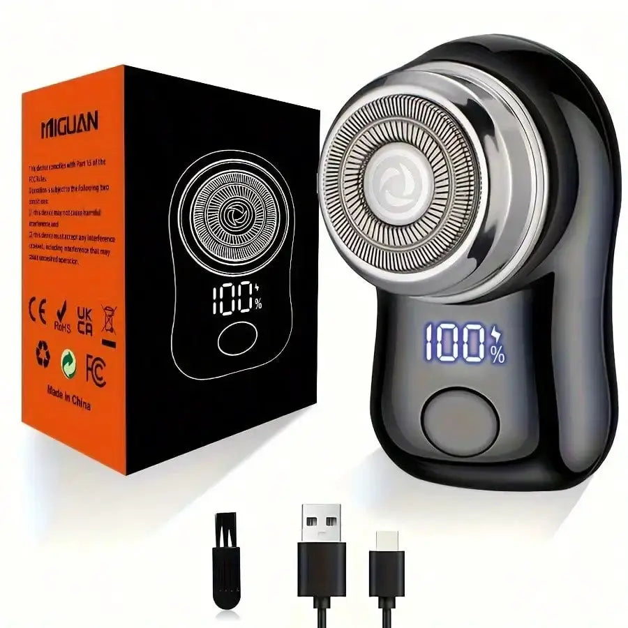 Rechargeable Electric Foil Shaver For Men by Simples Market with digital display, cordless travel-ready
