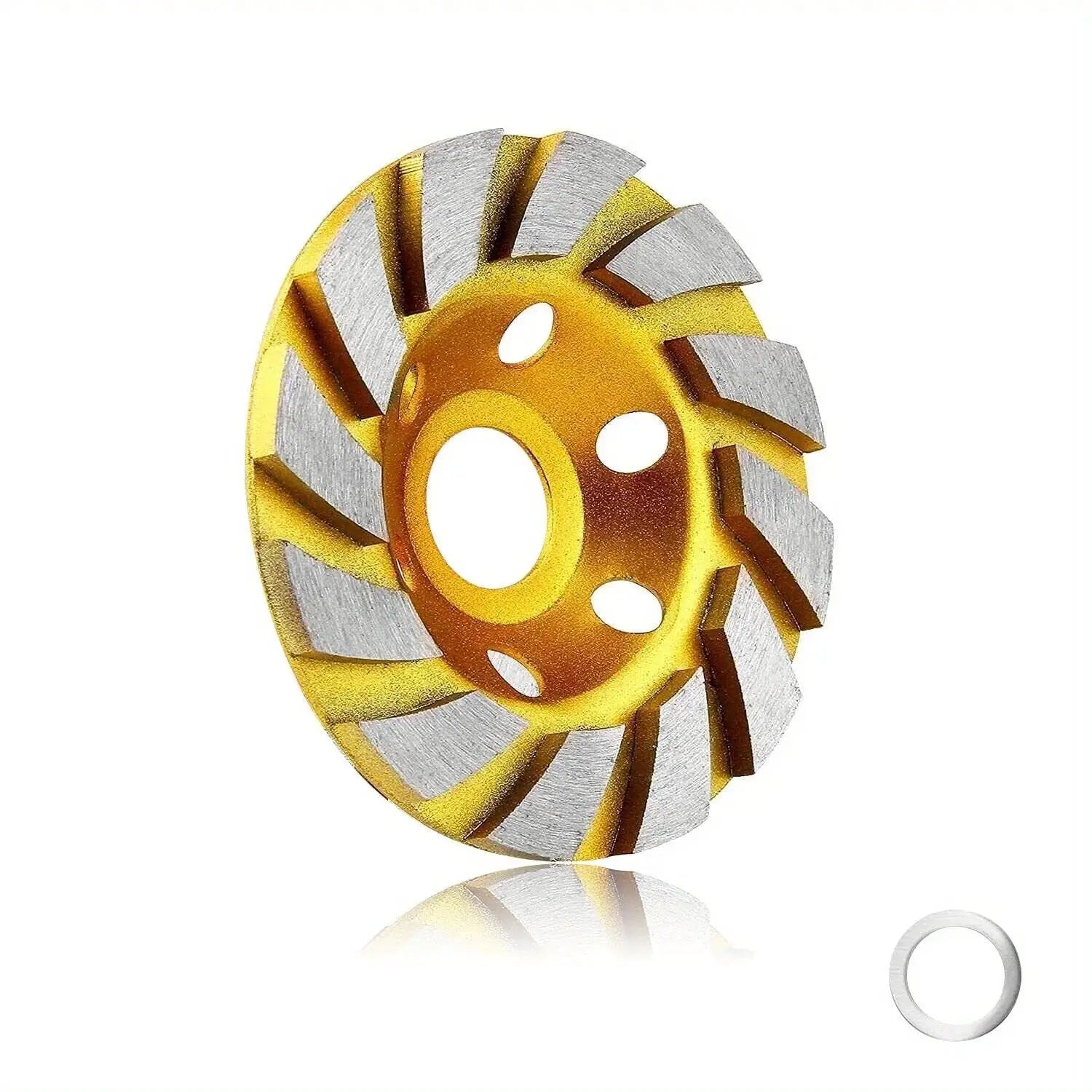 4 Inch Concrete Turbo Diamond Grinding Cup Wheel With 12 Segments For Angle Grinders Heavy Duty Performance