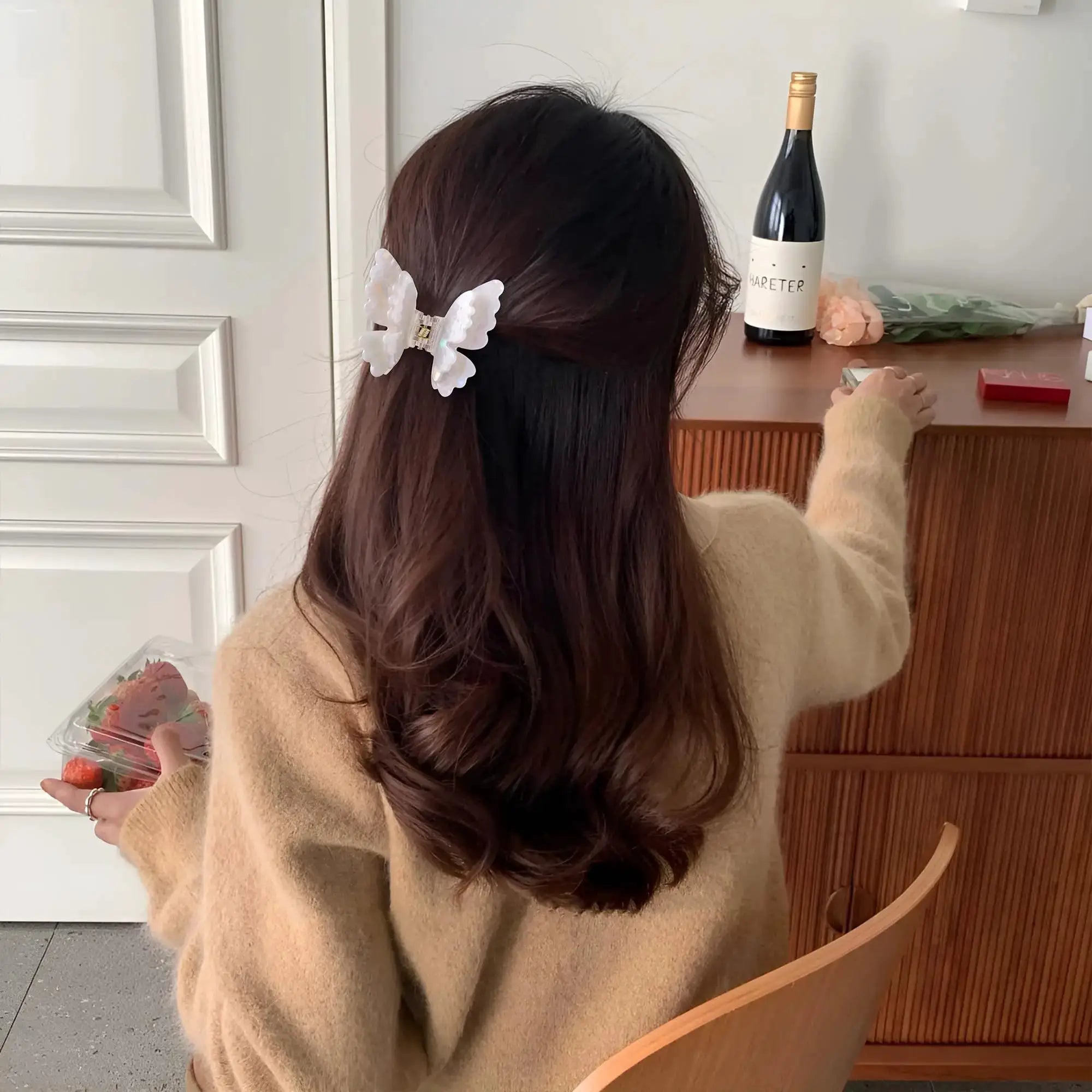 Colorful Butterfly Hair Clips For Women And Girls Pearlescent Fairy Gripper Clips Beach Summer Accessories