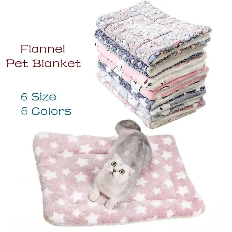 Thick Flannel Pet Mat Bed For Dogs And Cats Soft Sleeping Mat Blanket For Puppies And Kittens