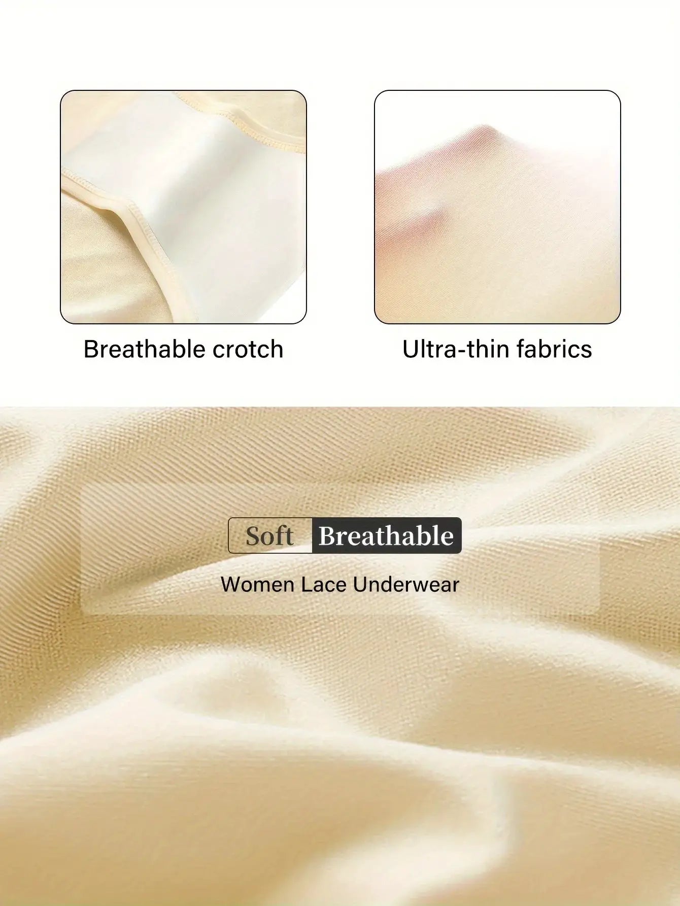 1pc high-waisted women's panties with tummy cinch, breathable mesh, ice-silk fabric by Simples Market