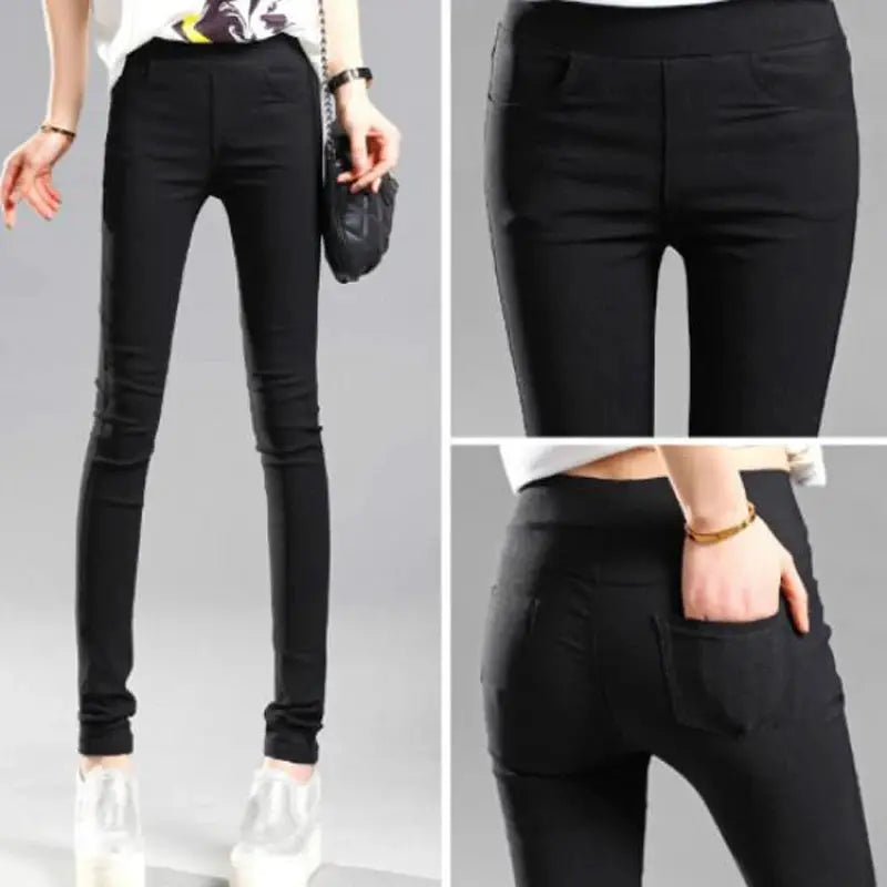 NovaWear Women Summer Elastic Casual Stretch Skinny Leggings With All Day Comfort And Medium Stretch