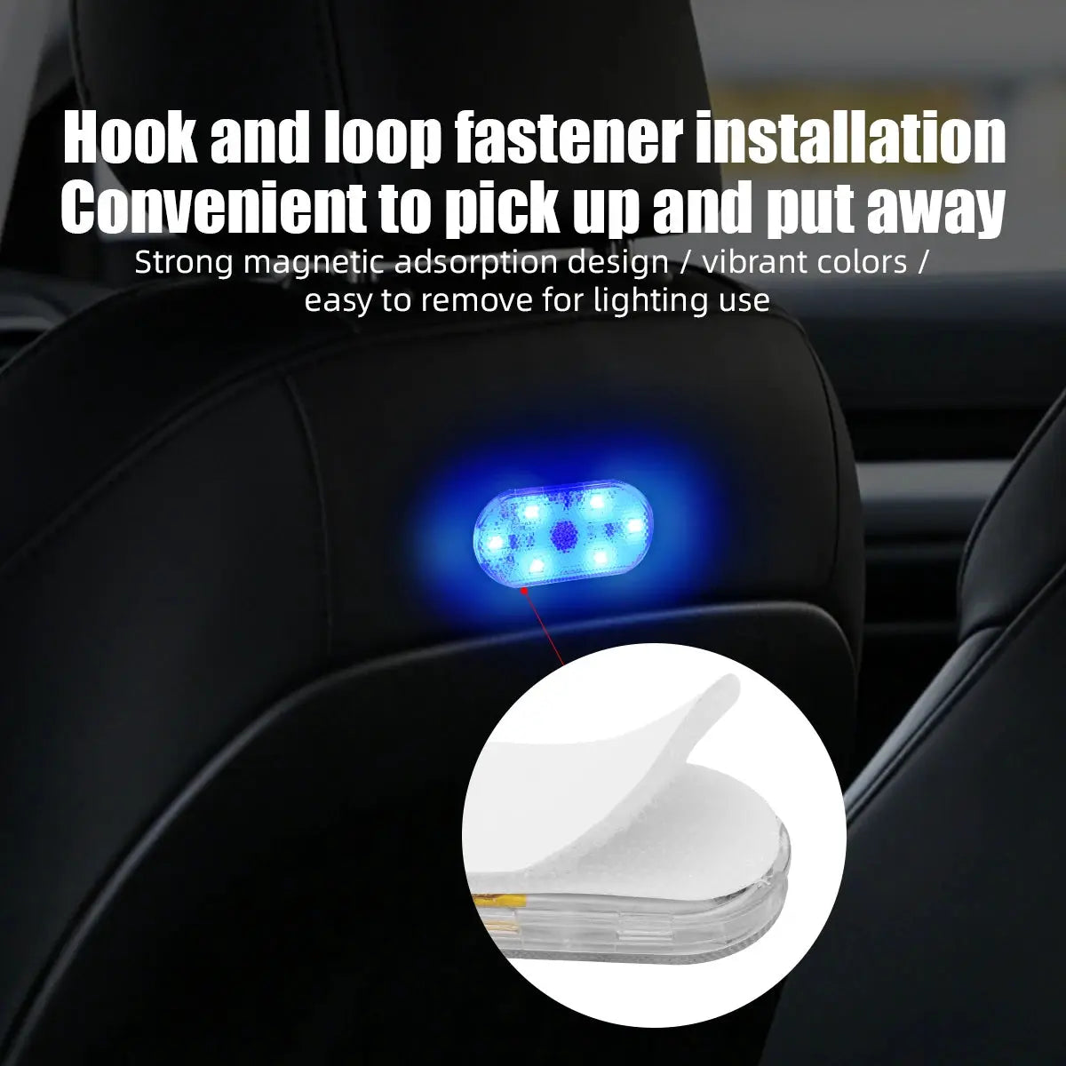 LED Touch Light USB Rechargeable 5V 6LED Mini Car Interior Lamp With Touch Sensor RGB Reading Lamp