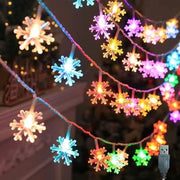 Snowflake LED String Lights USB Festoon Light For Christmas Tree Decor Aesthetic Room Wedding Party New Year Decor