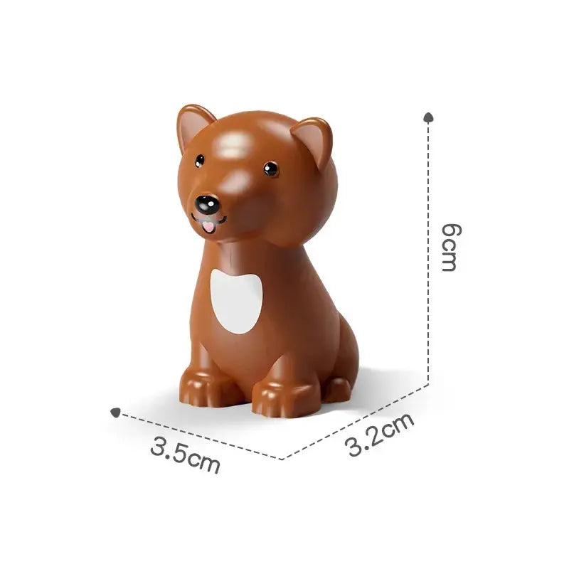 Big Building Blocks Zoo Animals Set Compatible Large Bricks For Kids Fun Assembly Toys Party Gift