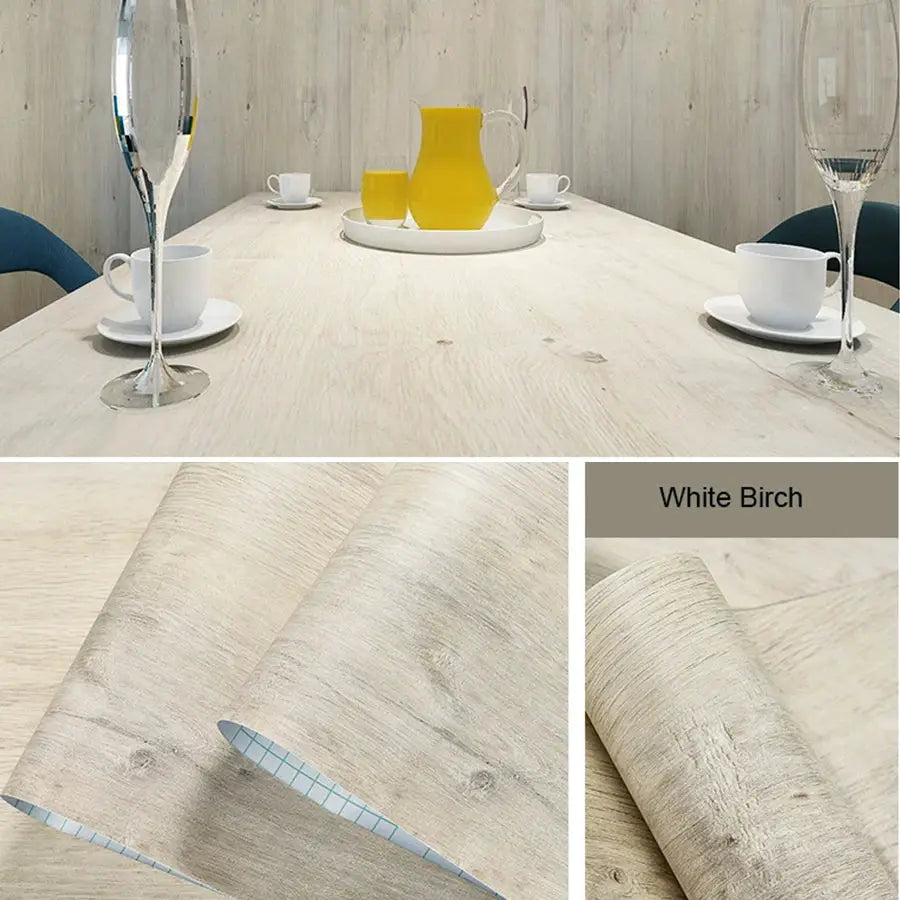 NovaWood PVC Waterproof Self Adhesive Wallpaper Roll Realistic Wood Grain Vinyl For Furniture Cabinets And DIY Decor
