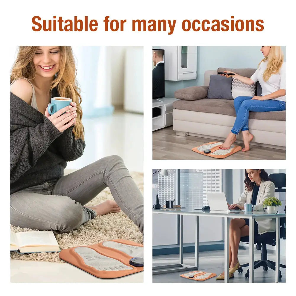 3D Smart Foot Massage Pad by Simples Market, orange rechargeable foot massager