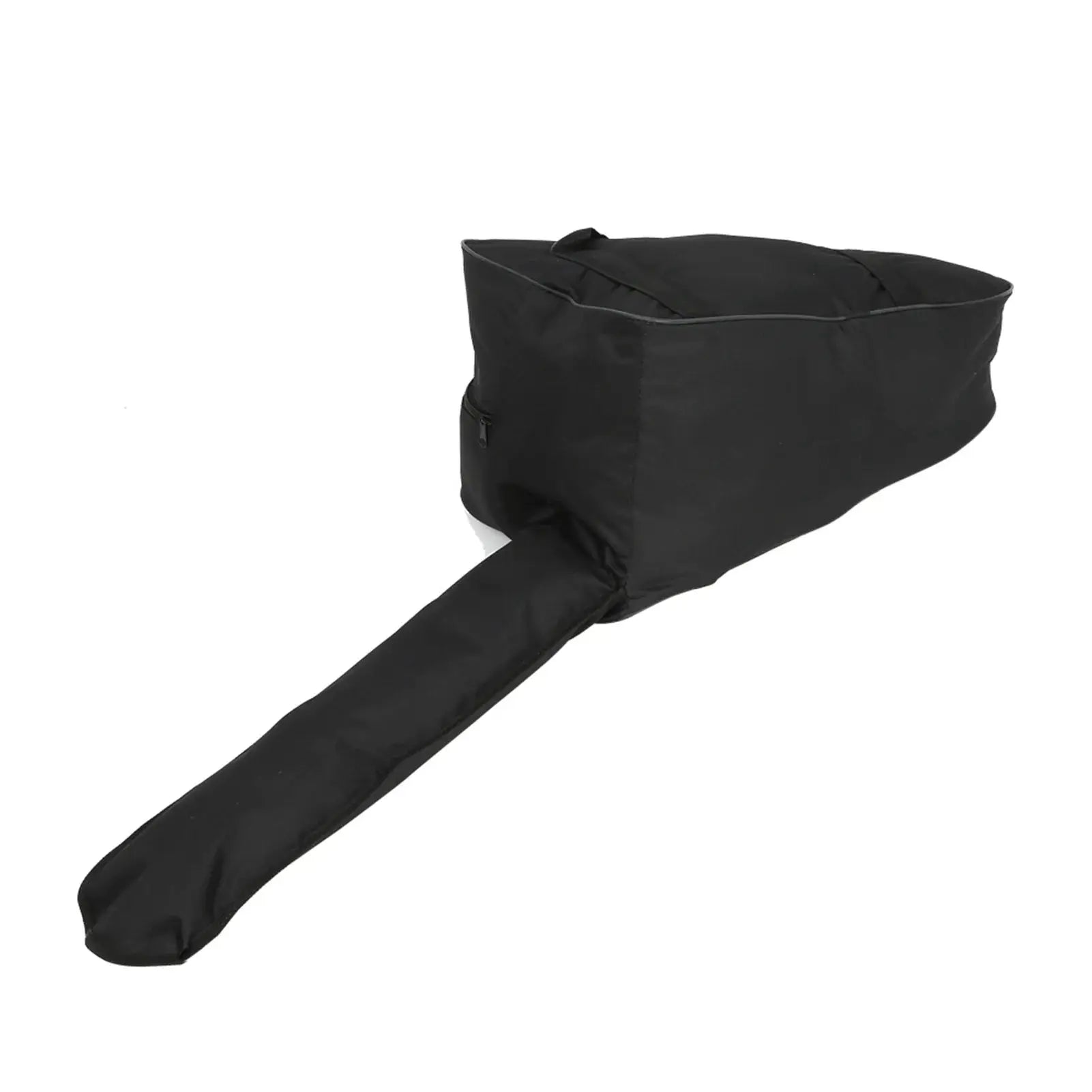 Chainsaw carry bag in black waterproof Oxford cloth; durable tool case for loggers' saws