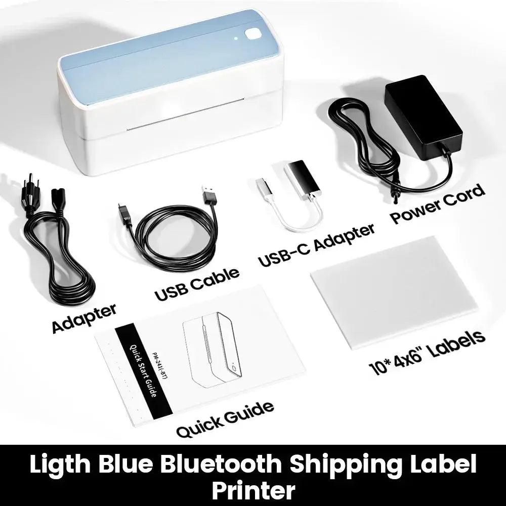 Phomemo 241 Bluetooth Thermal Label Printer 4x6 for iPhone Android Mac