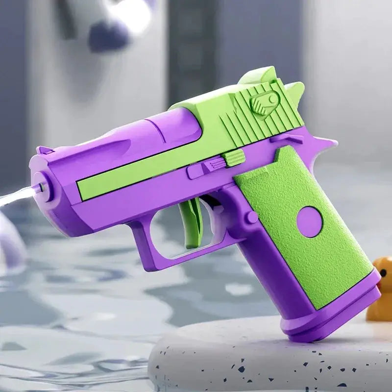Mini Water Pistol Mechanical Continuous Firing Water Gun For Summer Pool Parties Outdoor Games