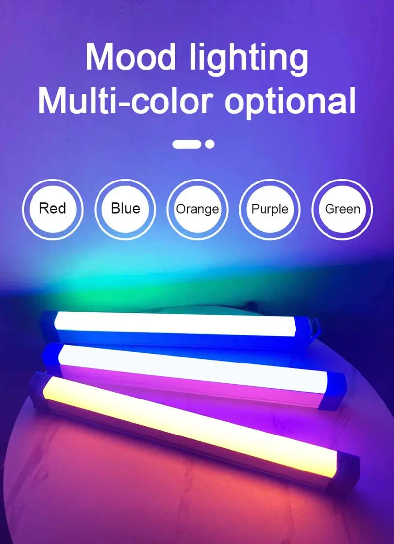 LED video light wand 3-pack by Simples Market, rechargeable RGB fill lights for vlogging and live streaming