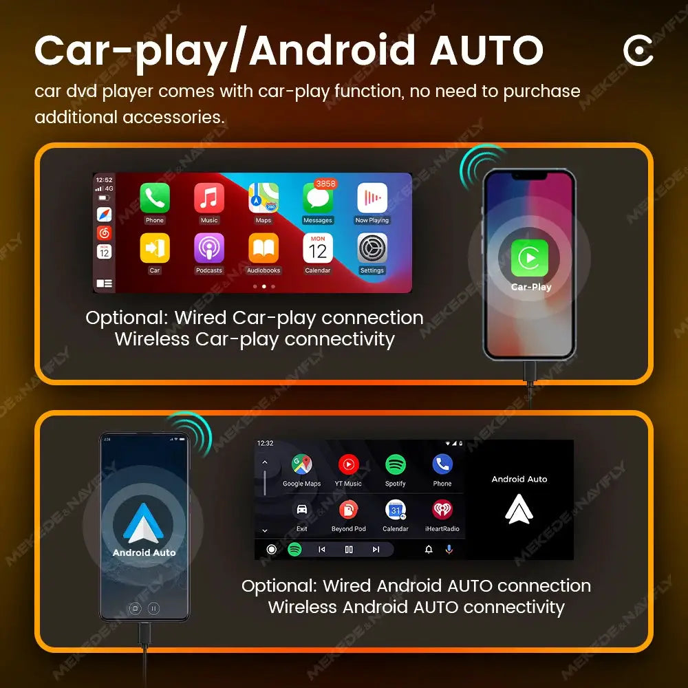 1 Wireless CarPlay Android Auto 6.86 Inch Touchscreen Car Stereo MP5