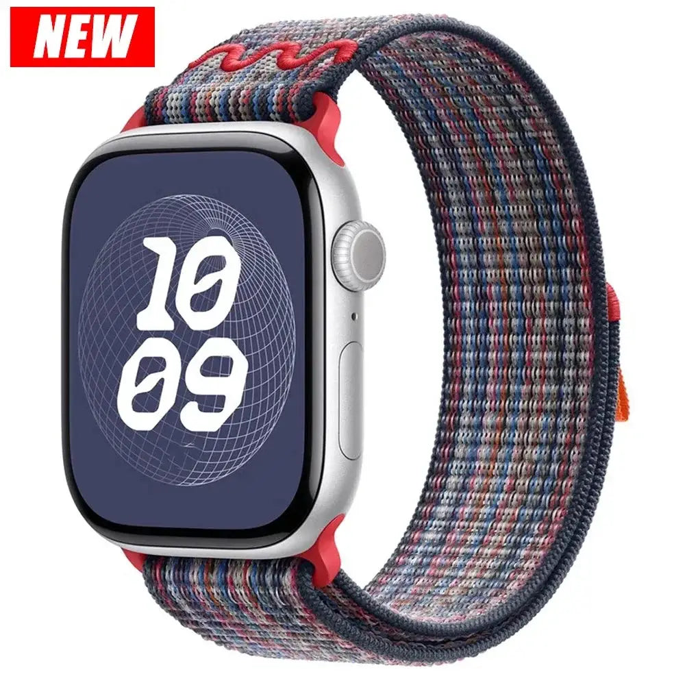 Nylon Loop Strap for Apple Watch Ultra 3 49mm Bracelet iWatch 11 10 9 8 7 6 5 4 se Sport NEW Design 42-46mm 45mm 44mm 41mm Band
