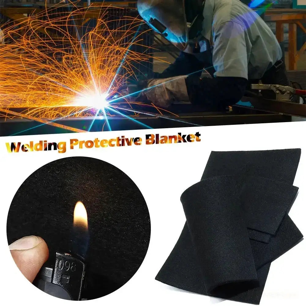 Simples Market black welding protective blanket insulation pad, fireproof for high-temperature work, set of four