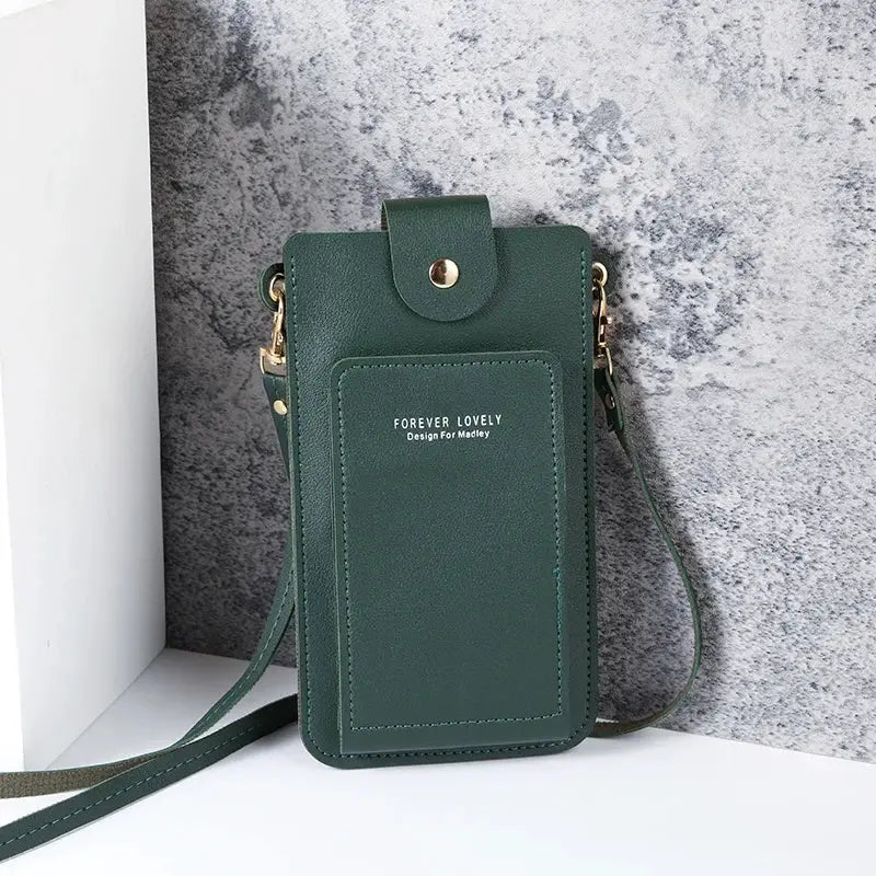 NovaBag Solid Color Fashion Shoulder Bag For Women Crossbody Phone Wallet And Card Holder