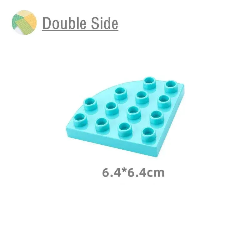 9 Sizes Big Building Plastic Blocks Base Plates Compatible With Large Bricks And Assembly Figures For Kids Toys