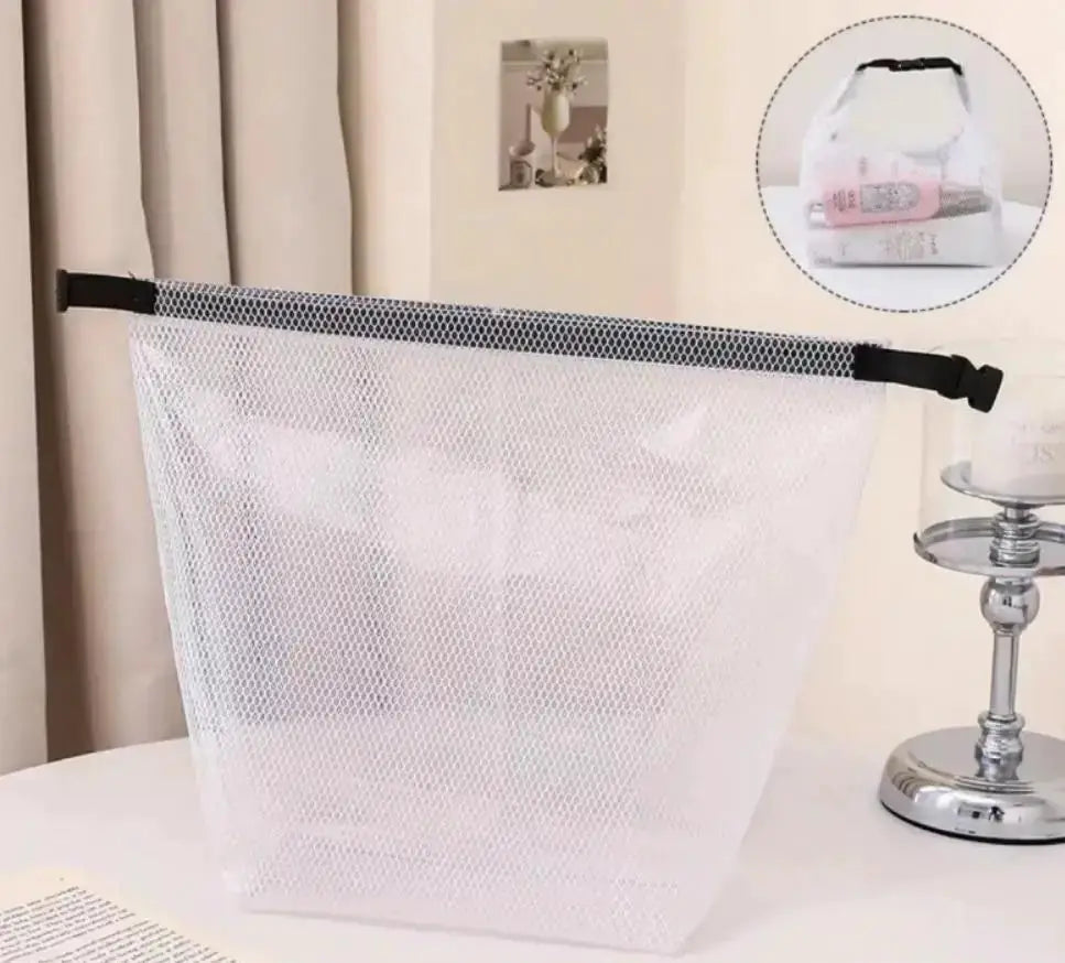 AquaGuard Waterproof Storage Bag For Fitness Gear And Toiletries With Large Capacity Drawstring And Buckle Handle