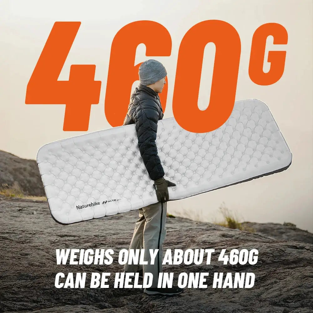 Naturehike 2024 Ultralight Camping Air Mattress 6.5 Inch Thick R Value Winter Warmth 10cm Air Bed Portable