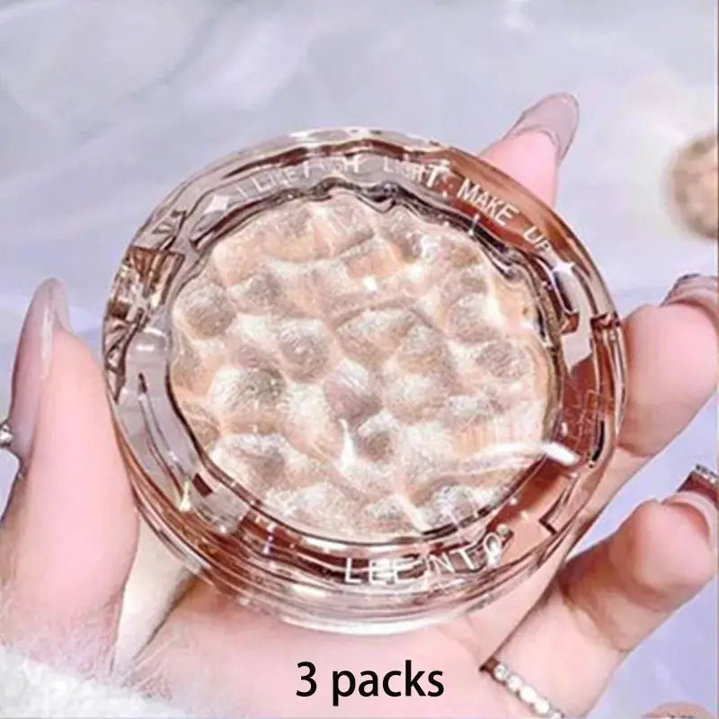 High Gloss Powder Glitter Highlight Contour Palette Natural Gloss Finish for Highlighting Contouring and Concealing