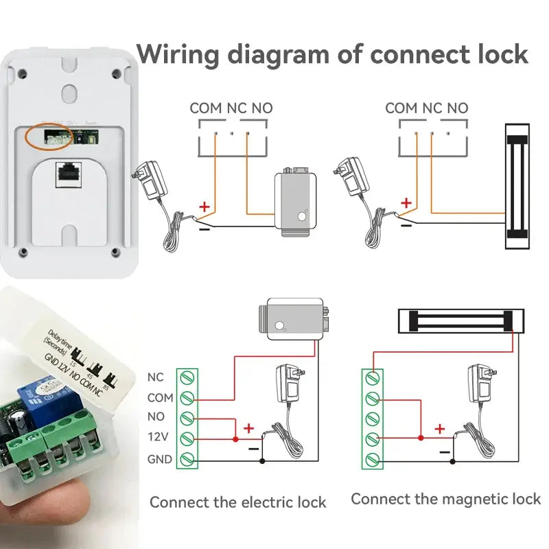 Tuya Smart 1080P Doorbell Camera by Simples Market, white WiFi doorbell with RJ45/POE and optional lock module
