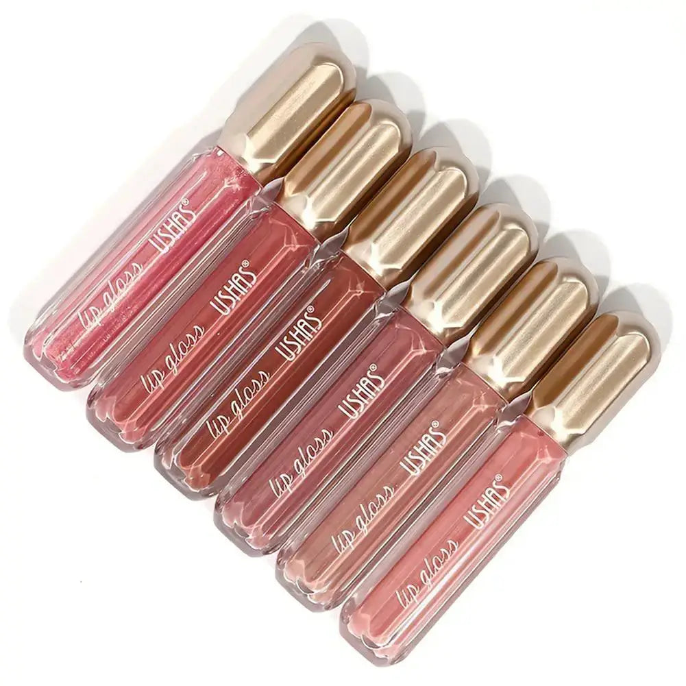 PearlGlow Mirror Pearl Lip Gloss Waterproof Long Lasting Moisturizing Shine Glitter Finish For Women