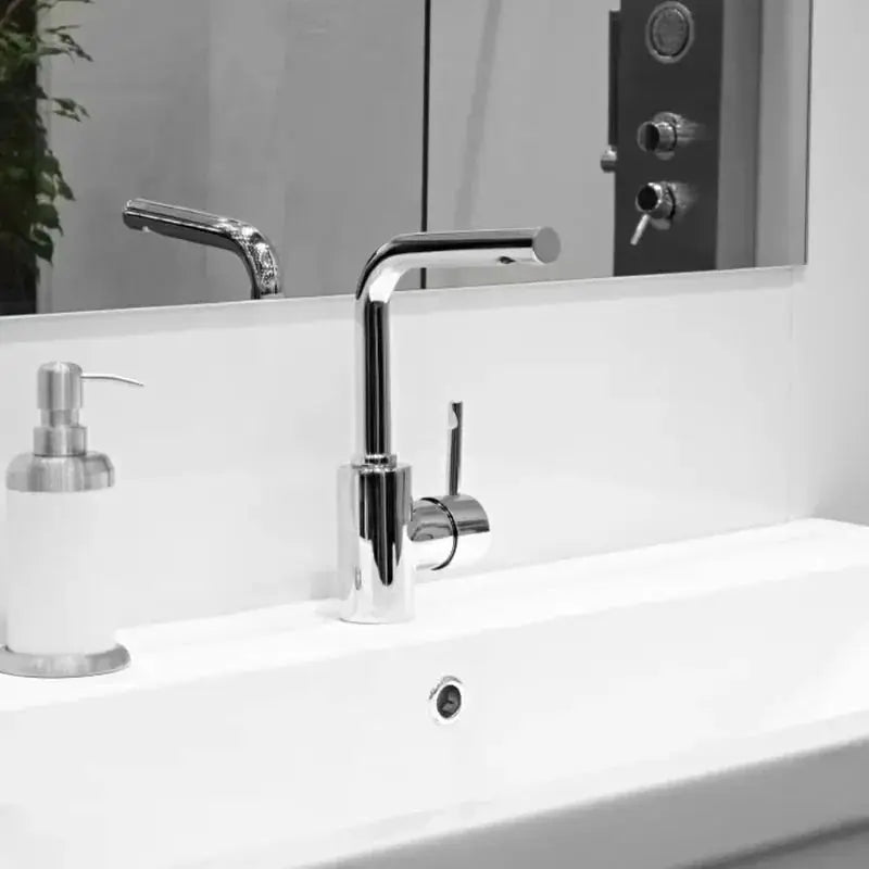 Simples Market chrome plastic basin drain caps 4-pack for overflow cover rings.