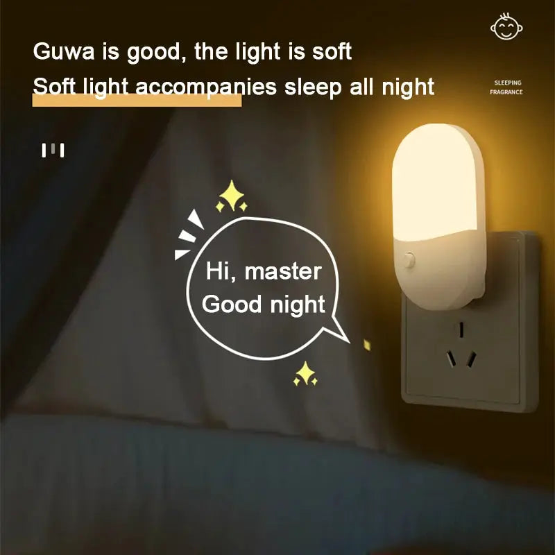 Led Mini Night Light Plug In Eye Protection LED Lamp For Bedside Baby Feeding Living Room Hallway