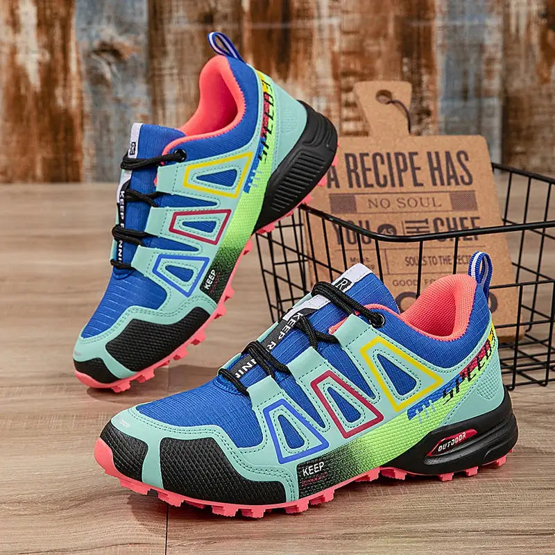 Unisex Outdoor Hiking Shoes Lace Up Non Slip Lightweight Tactical Training Sports Shoes Casual Cycling